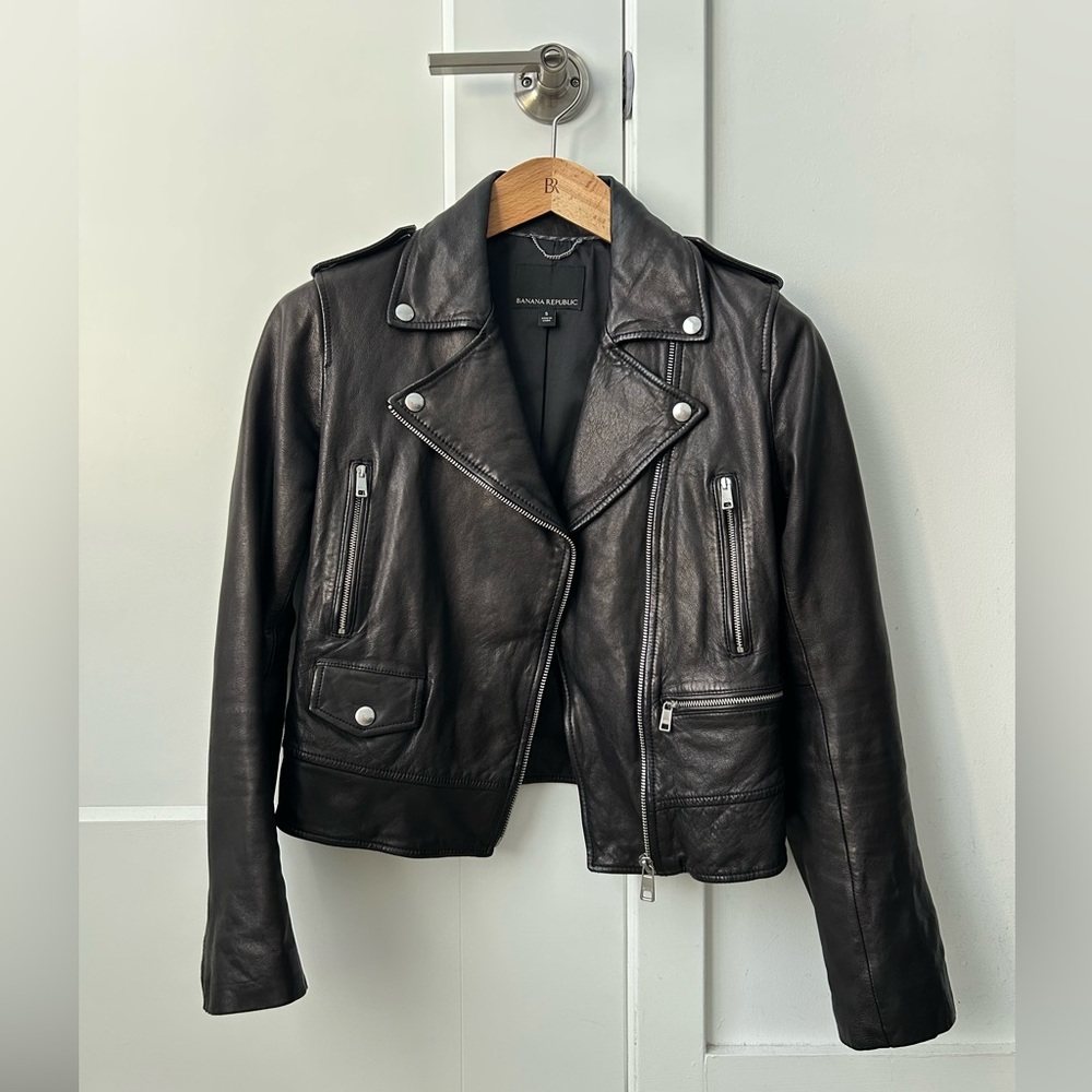 Banana Republic Classic Leather Jacket - Excellent Condition
